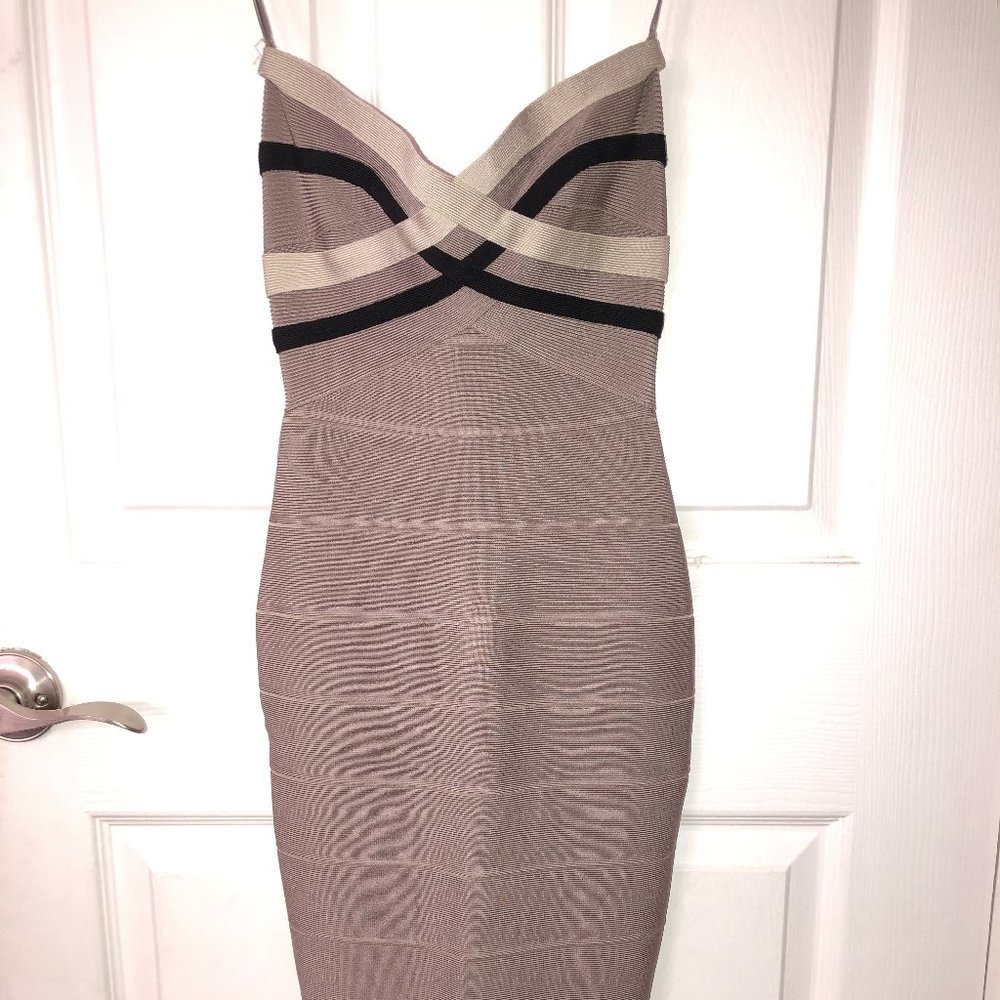 NWT Herve Leger Strapless Dress